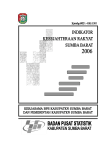 Indikator Kesejahteraan Rakyat Sumba Barat 2006